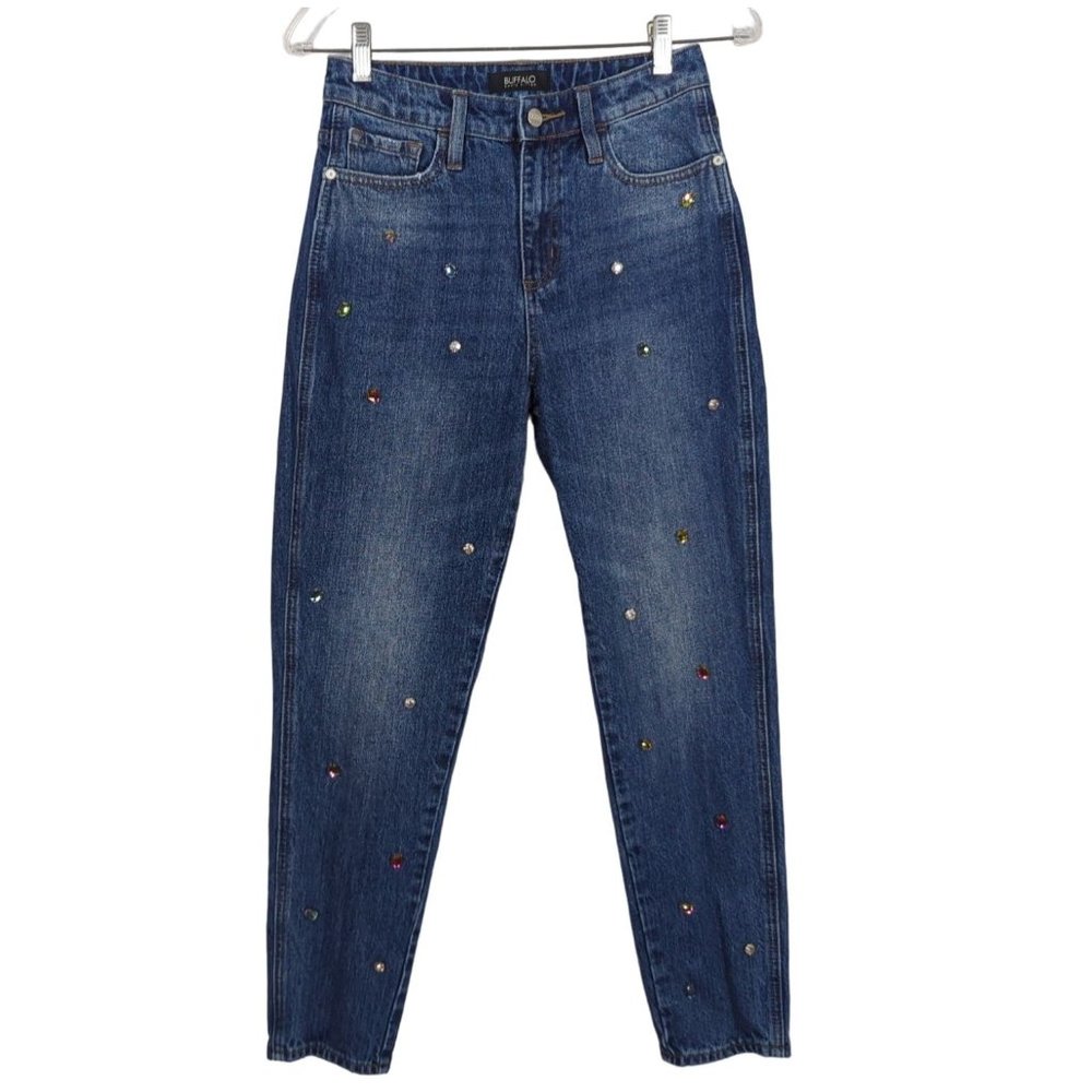 Buffalo David Bitton high‎ rise BL15119 Girlfriend relaxed women Jeans W25 sz 2